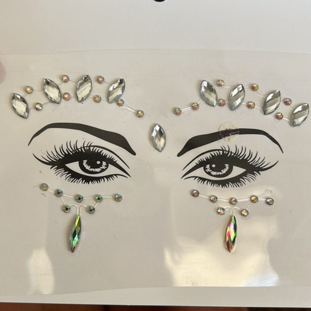 Party Joy Face & Body Art Jewels Crystals Metallic Gem Stickers Festival Rave